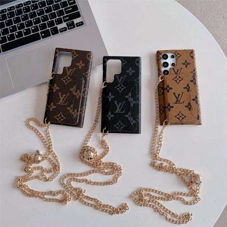 Premium Leather Card Holder Sling Case for Samsung Galaxy S22-S26 Series