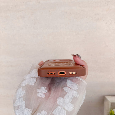 Stylish iPhone Loewe Brown Case For iPhone 12-18 Pro & Pro Max