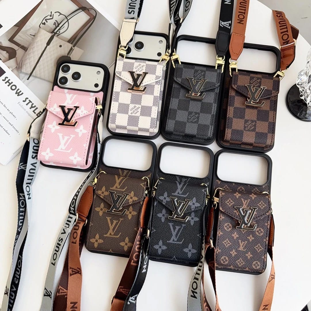 Leather Wallet Card Holder Phone Case for iPhone 12-18 Pro & Pro Max