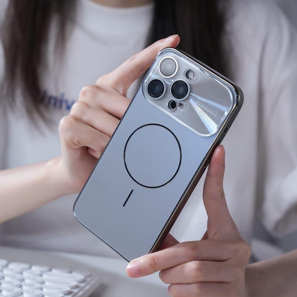 Glass Camera Lens Shell Case for iPhone 12-18 Series
