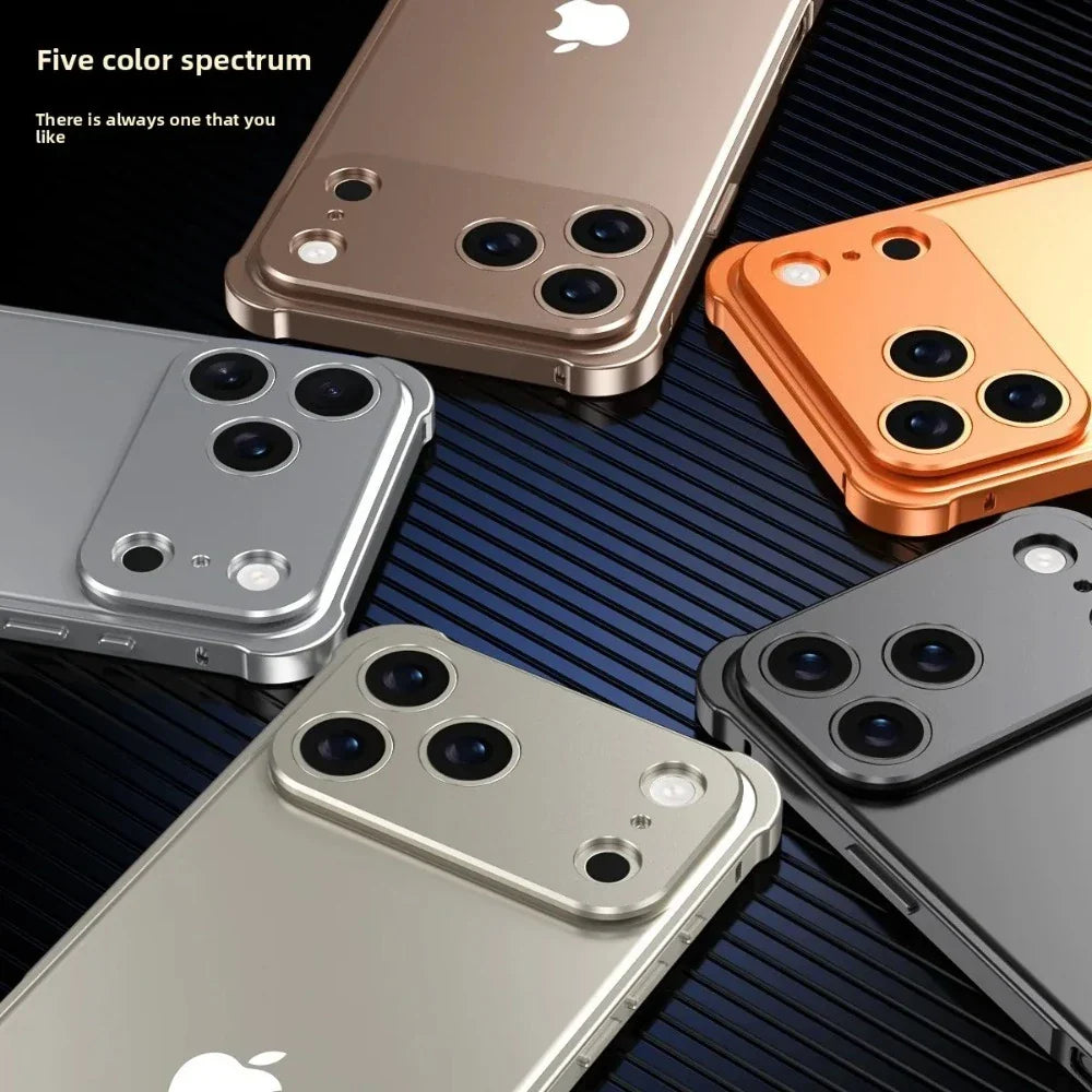 Metal Bumper Case Alloy Lens Strong Anti-Fall Heat Dissipation Cover For iPhone