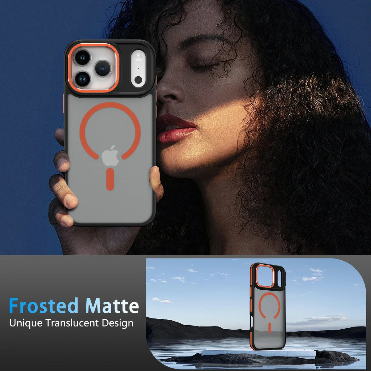 Matte Translucent Shockproof Magnetic Case For iPhone 12-18 Pro & Pro Max