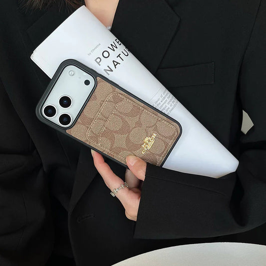 Luxury Case Modern Heritage Card Holder for iPhone 12-18 Pro & Pro Max