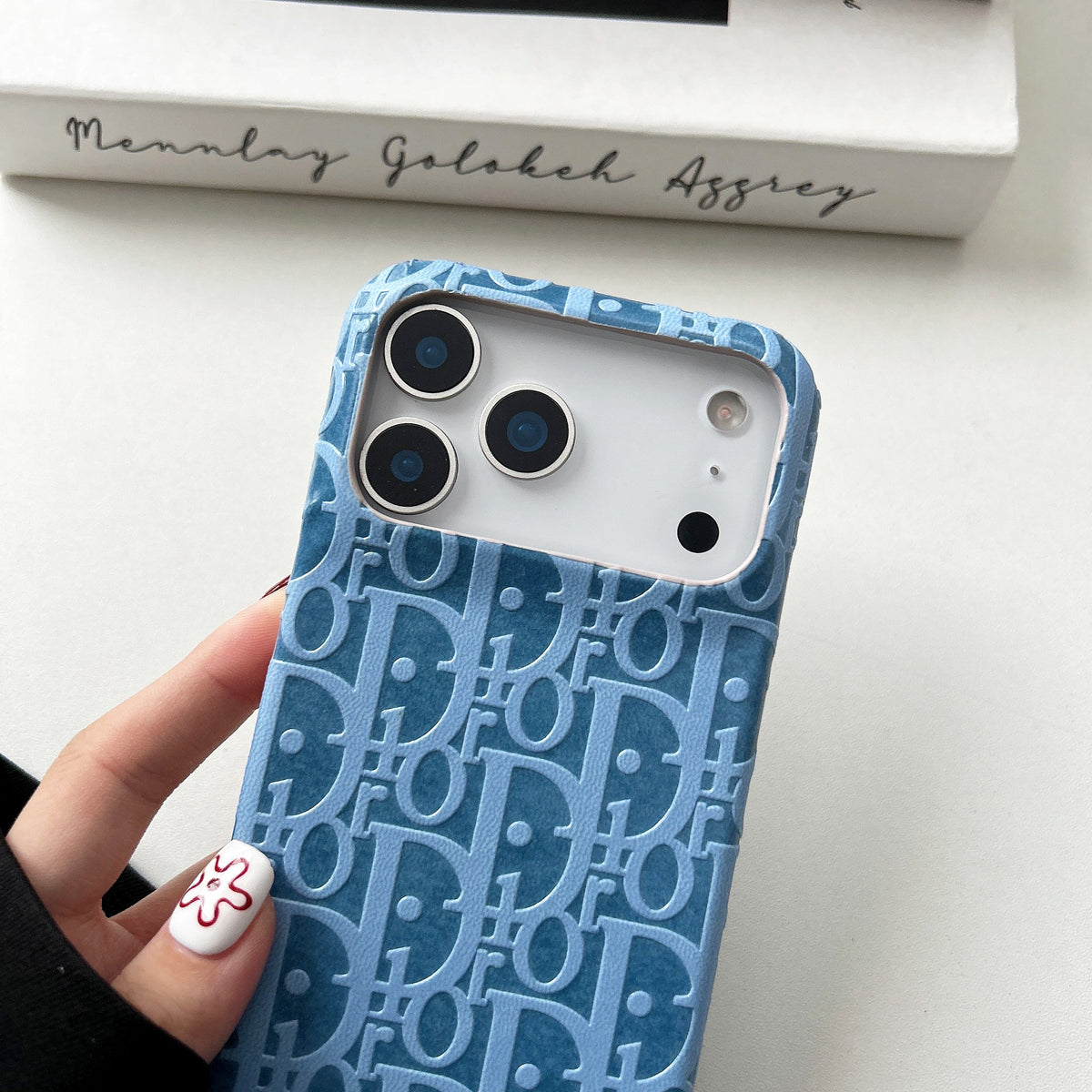 Lux Leather Dior Phone Case For iPhone 12-18 Pro & Pro Max