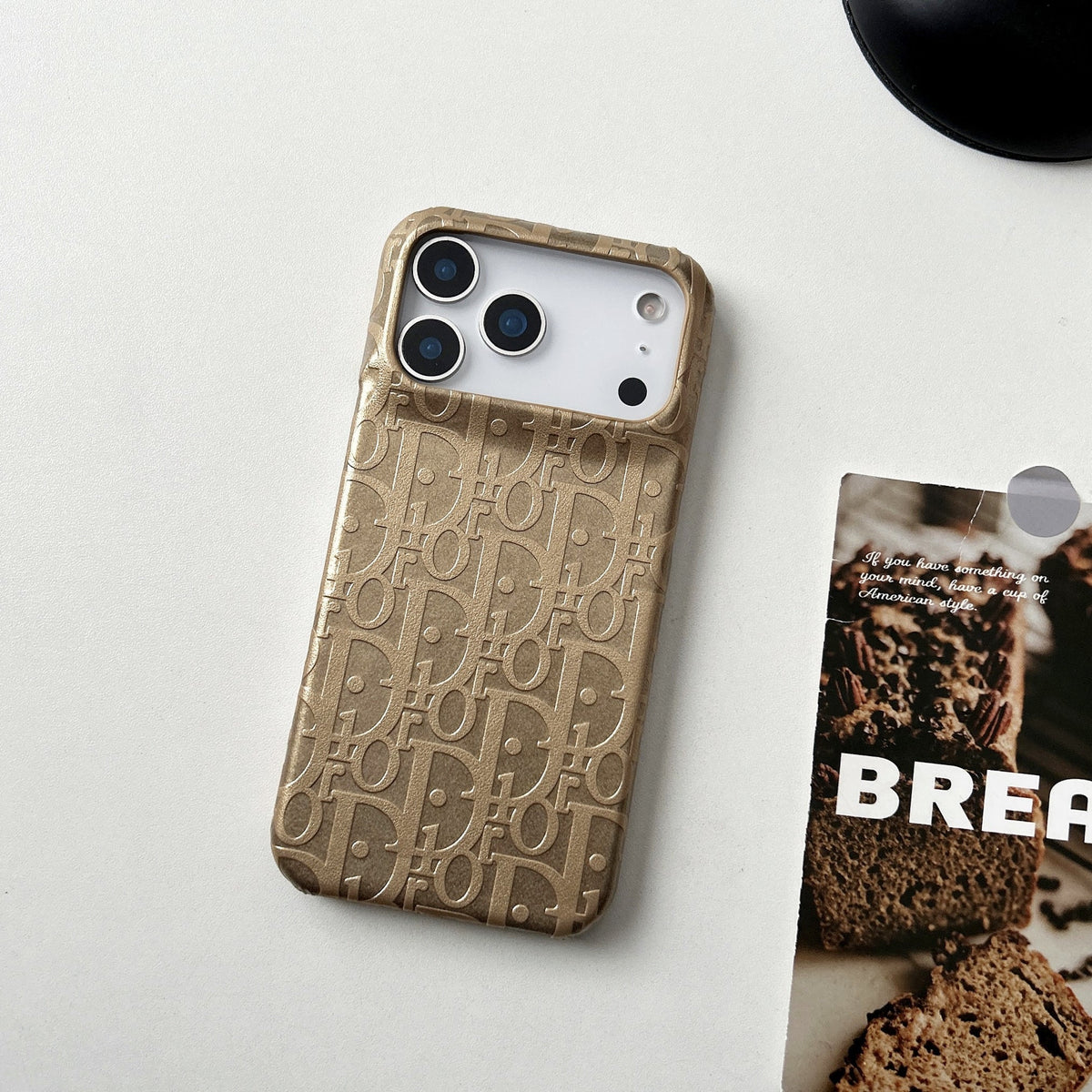 Lux Leather Dior Phone Case For iPhone 12-18 Pro & Pro Max