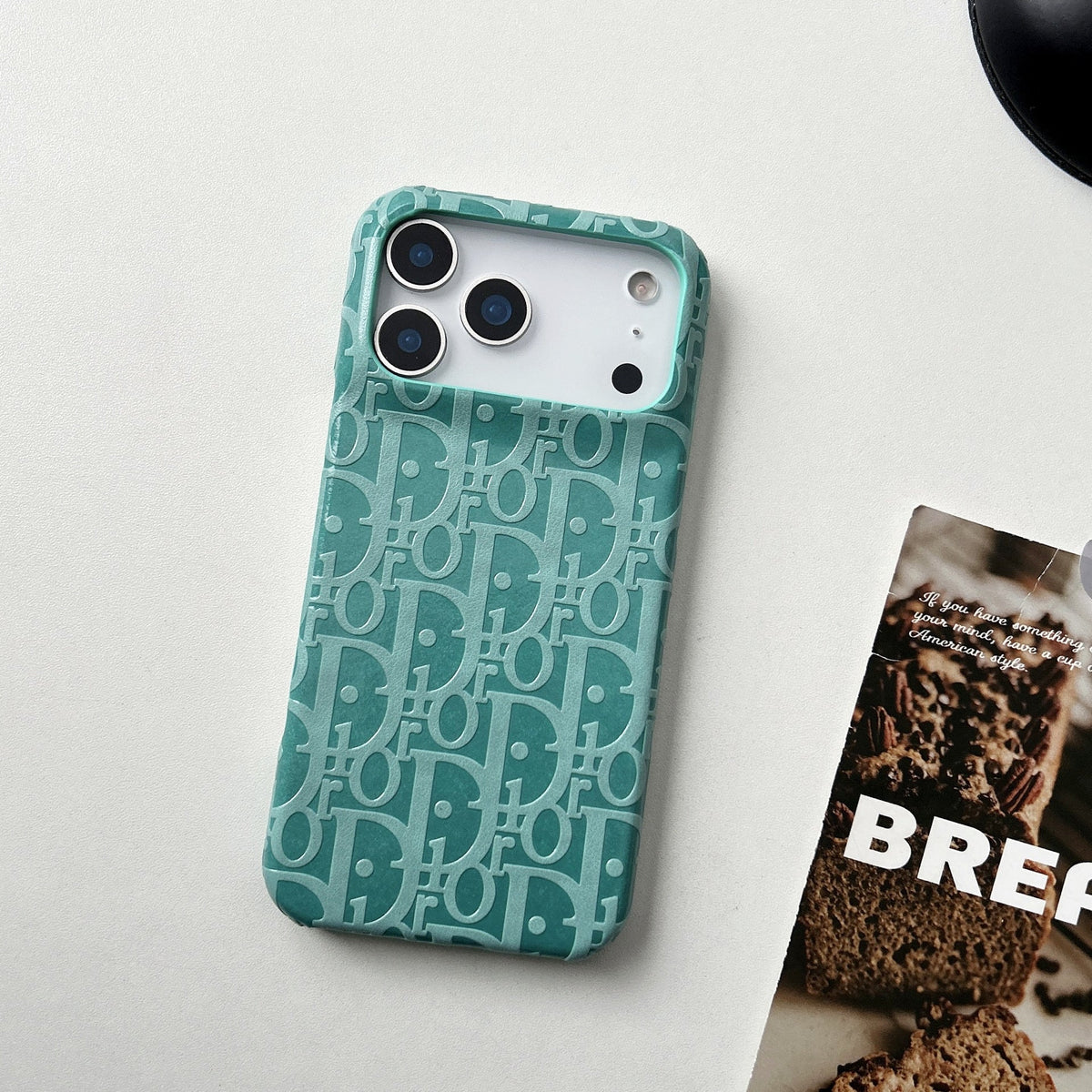 Lux Leather Dior Phone Case For iPhone 12-18 Pro & Pro Max