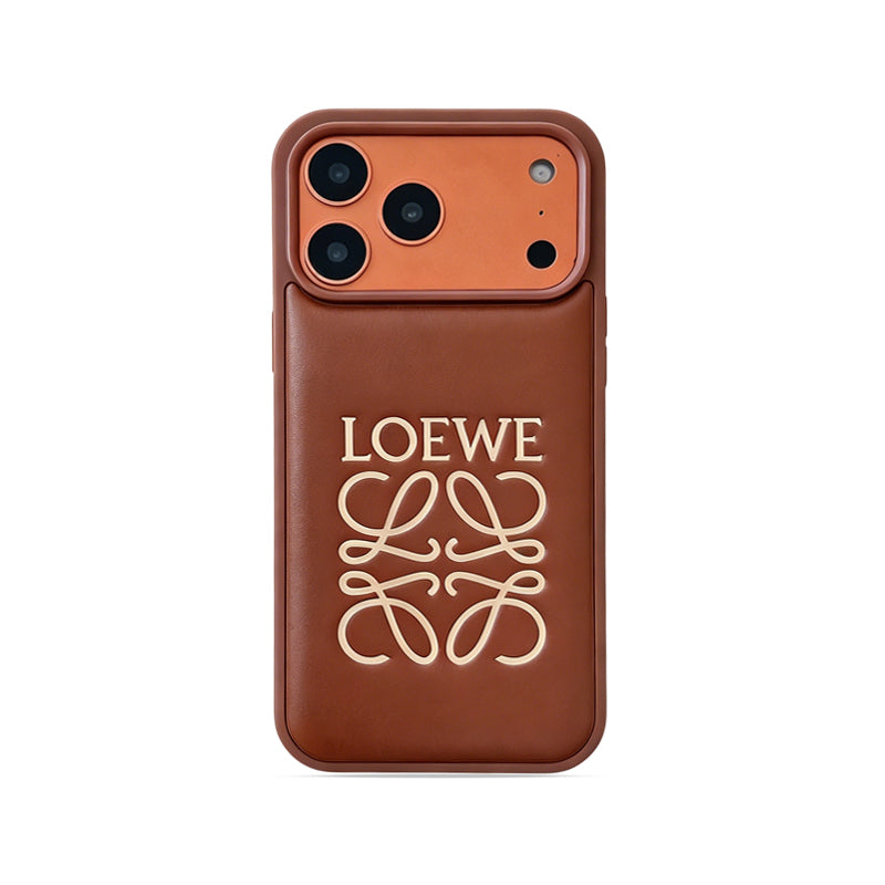 Stylish iPhone Loewe Brown Case For iPhone 12-18 Pro & Pro Max