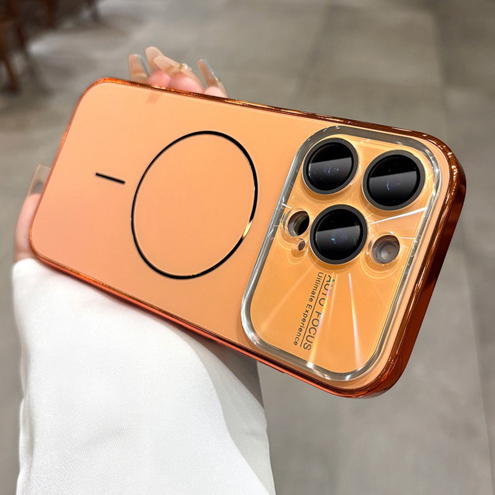 Glass Camera Lens Shell Case for iPhone 12-18 Series