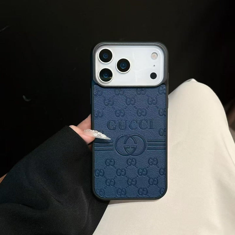 Gucci-Inspired GG Monogram Phone Case for iPhone 12-18 Pro & Pro Max