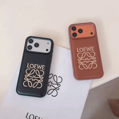 Stylish iPhone Loewe Brown Case For iPhone 12-18 Pro & Pro Max