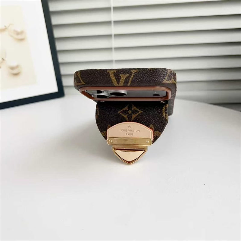 LV Luxury Phone Case with Strap For iPhone 13-18 Pro & Pro Max