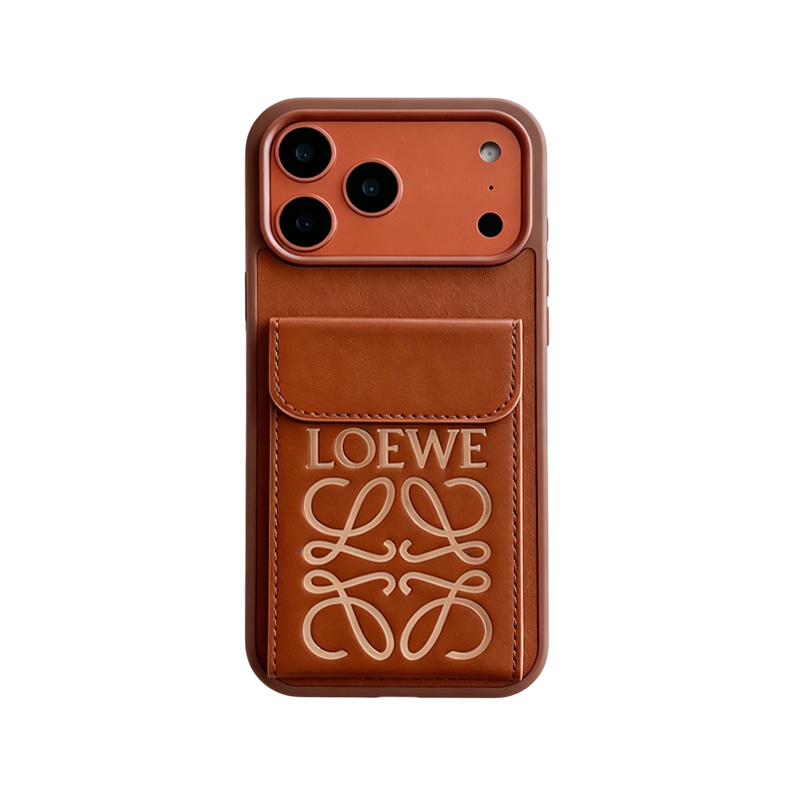 Premium Loewe Phone Case with Black Shoulder Strap For iPhone 12-18 Pro & Pro Max