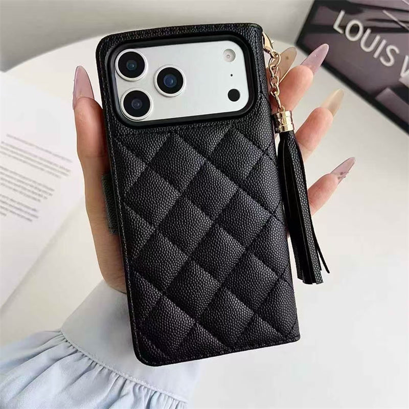 Premium Louis Vuitton Leather Case for iPhone Case 12-18 Pro & Pro Max