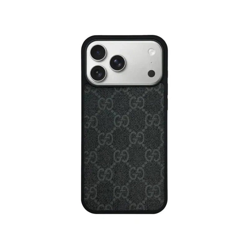 GG Designer Monogram MagSafe Case for iPhone 12-18 Pro & Pro Max