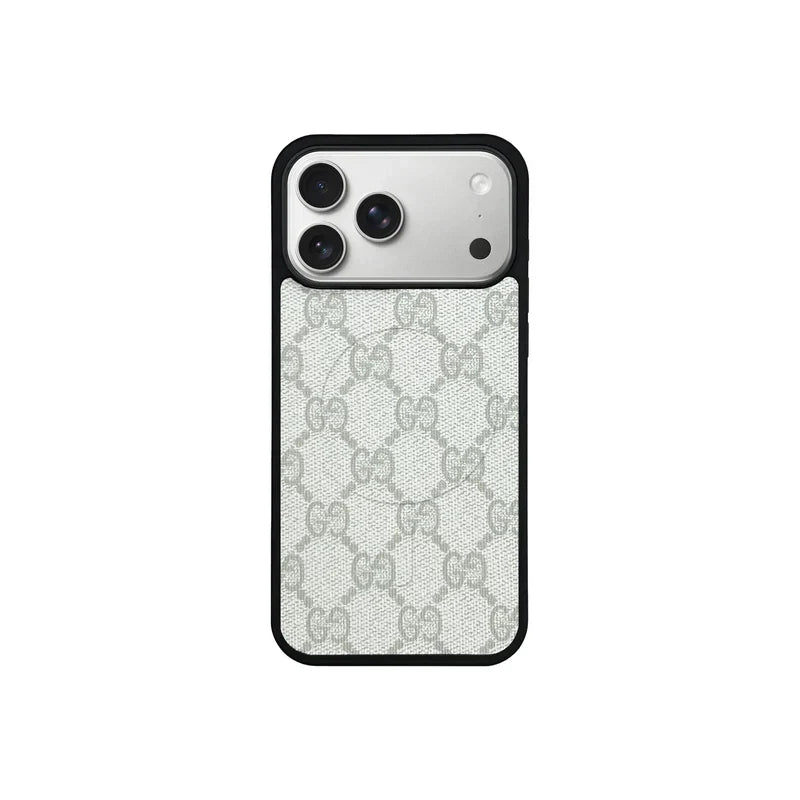 GG Designer Monogram MagSafe Case for iPhone 12-18 Pro & Pro Max