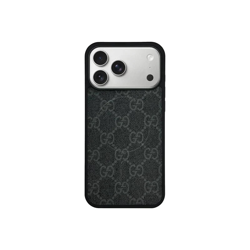 GG Designer Monogram MagSafe Case for iPhone 12-18 Pro & Pro Max