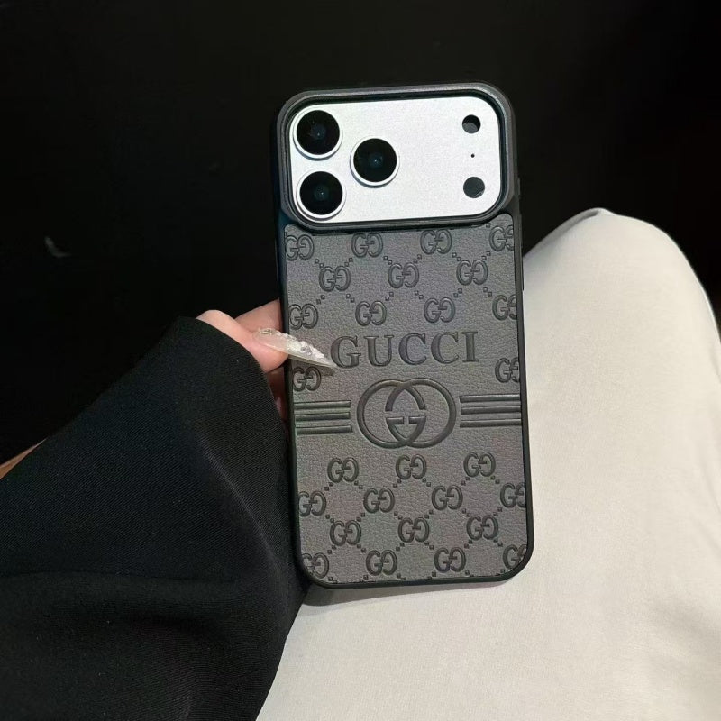 Gucci-Inspired GG Monogram Phone Case for iPhone 12-18 Pro & Pro Max