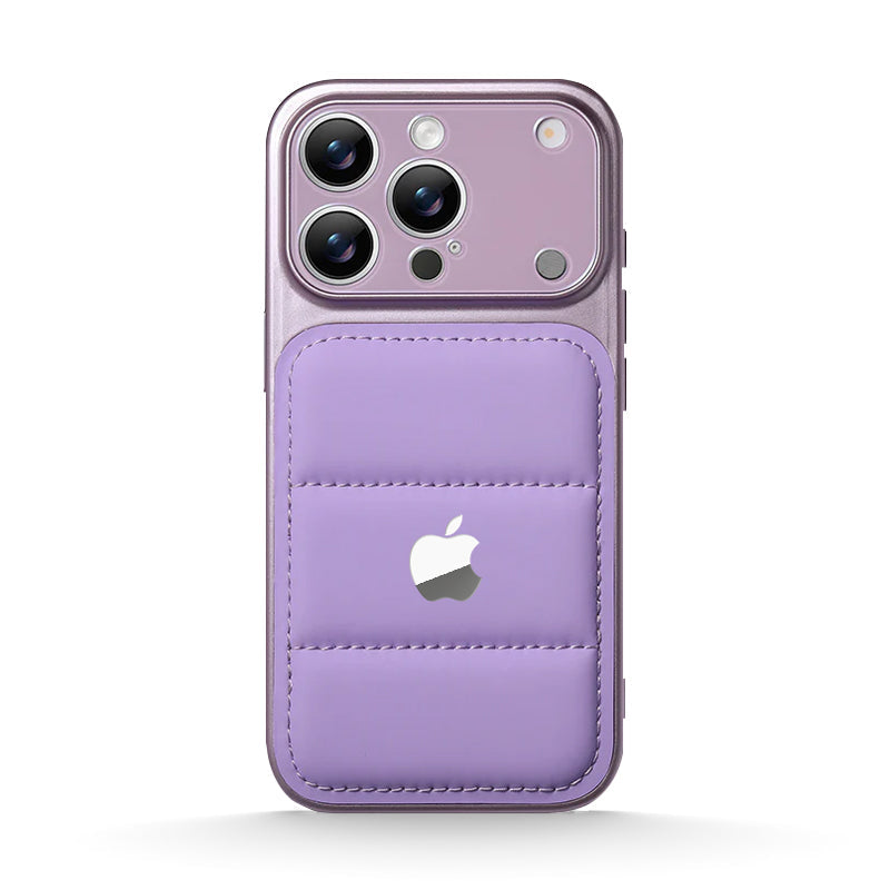 Premium Puffer Leather Case for iPhone 13-18 Pro & Pro Max