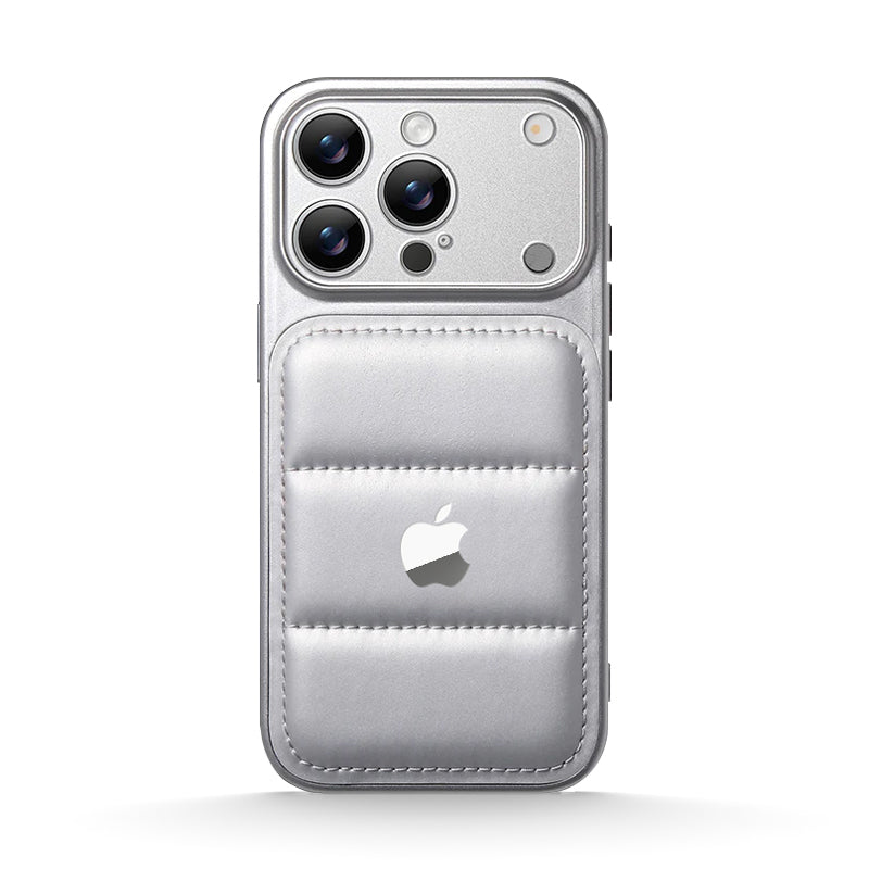 Premium Puffer Leather Case for iPhone 13-18 Pro & Pro Max