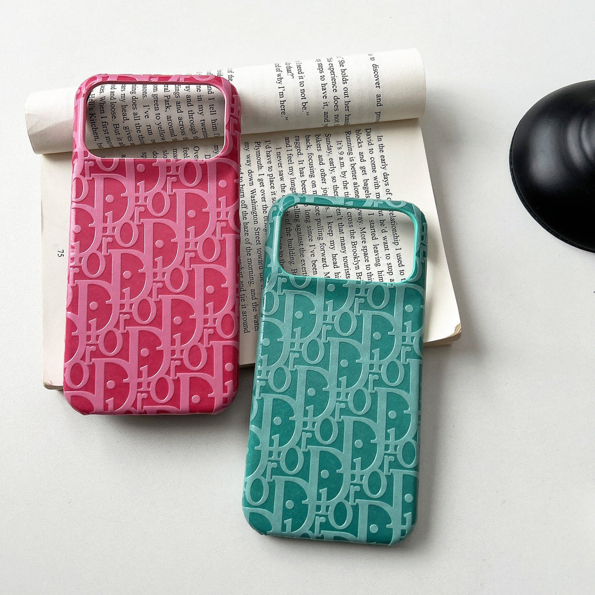 Lux Leather Dior Phone Case For iPhone 12-18 Pro & Pro Max