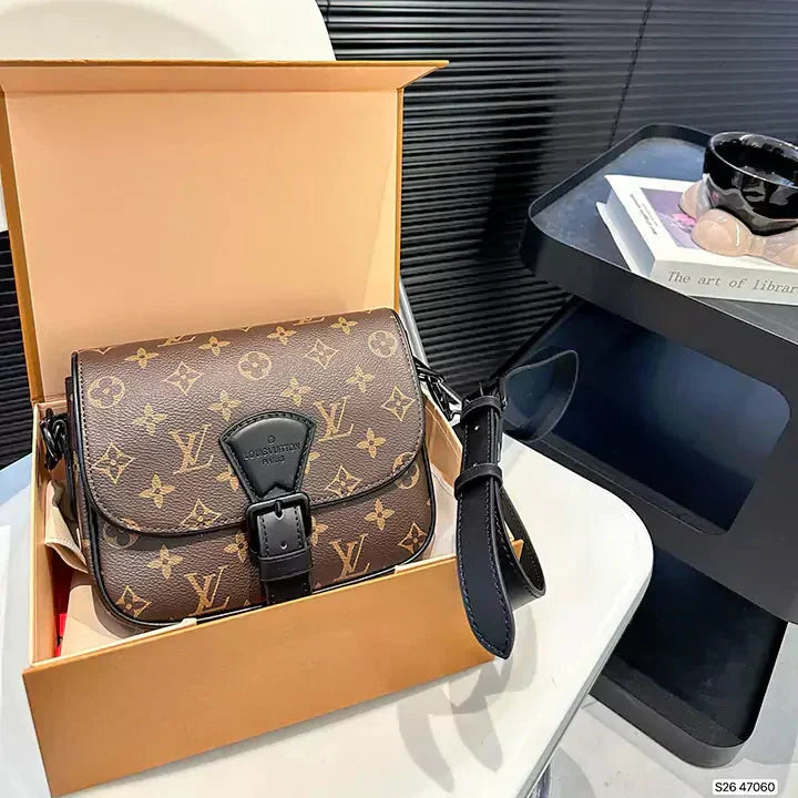 Luxury Brand Bag High-Quality Leather Monogram Pattern