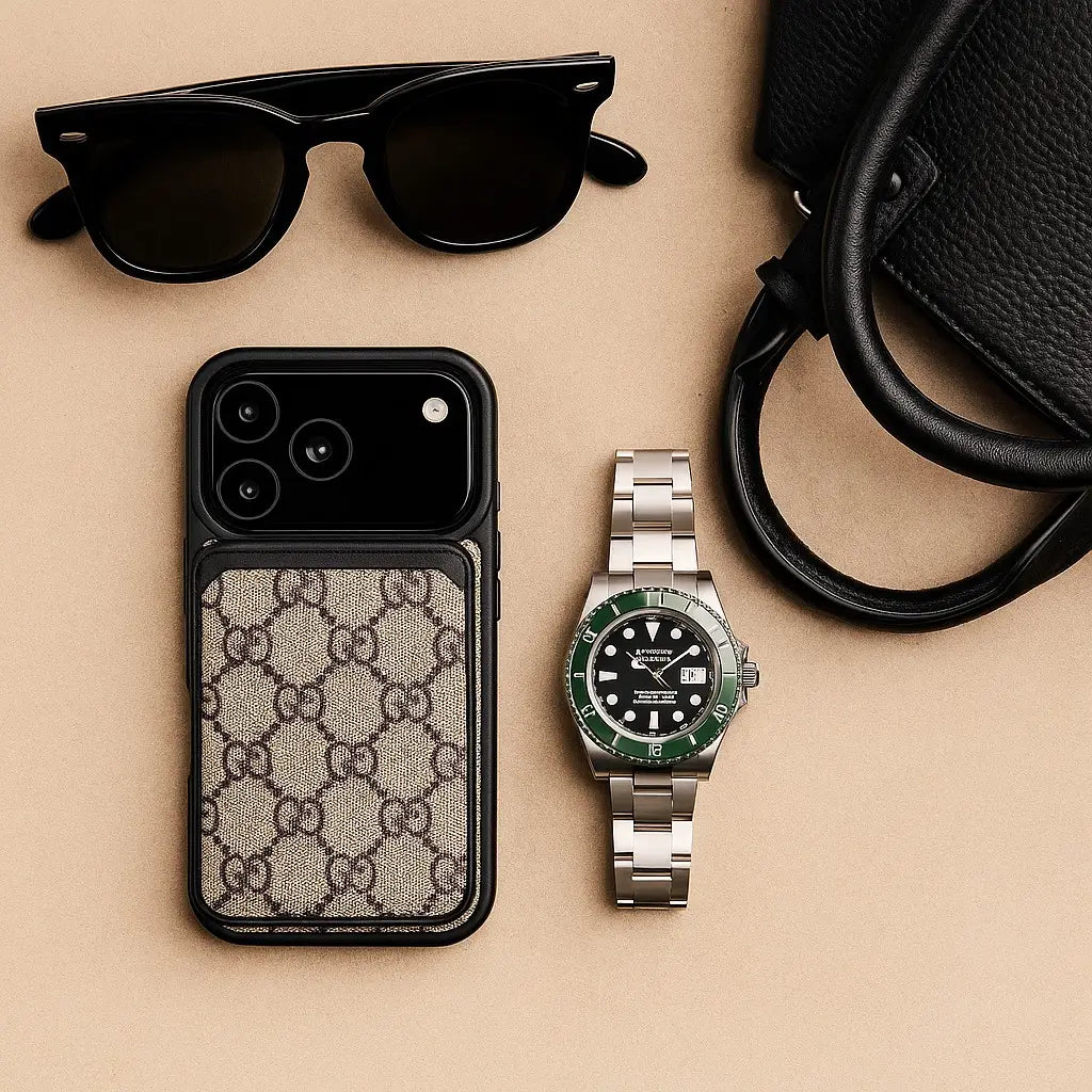 Luxe Louis Vuitton Leather Case For iPhone 12-18 Pro & Pro Max