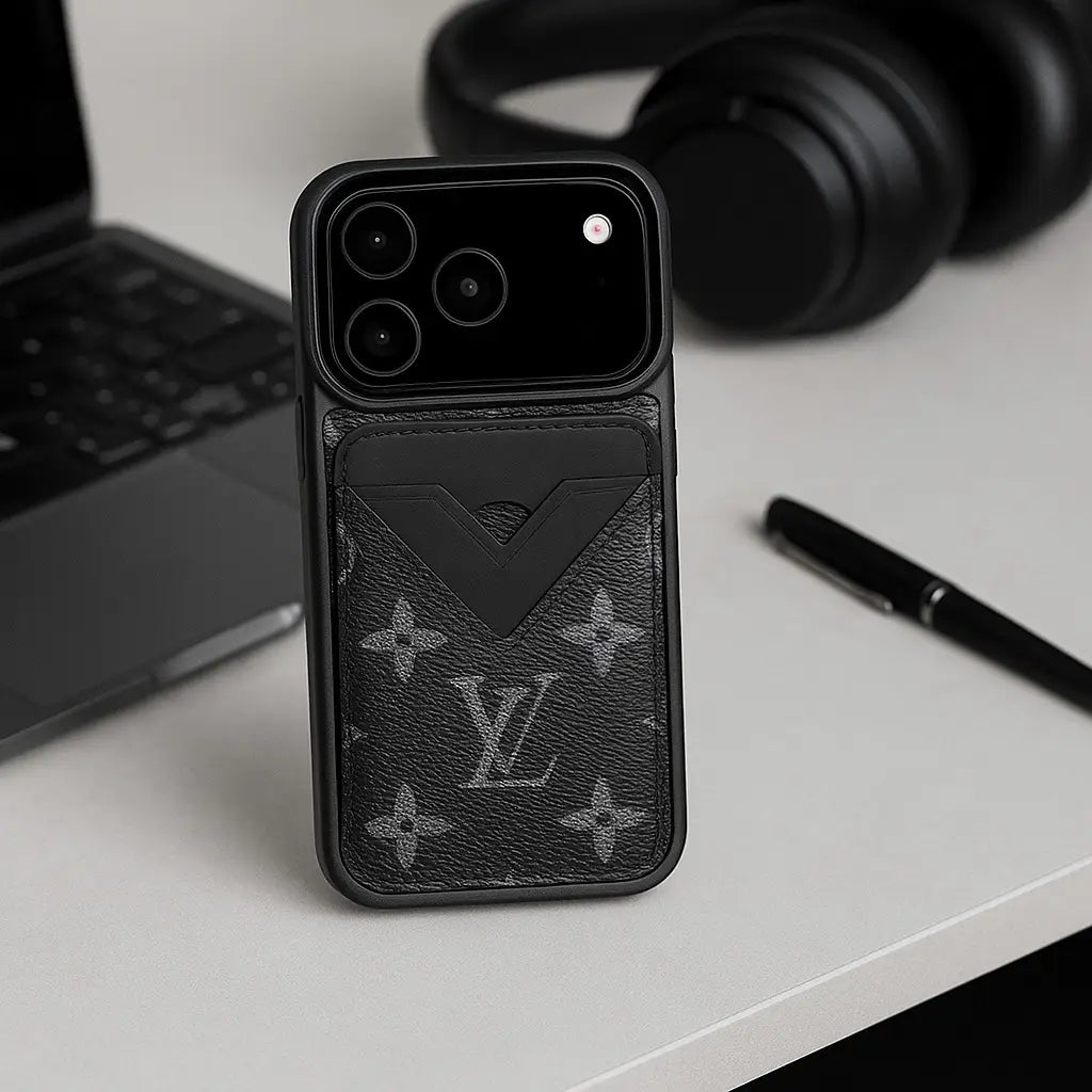Luxe Louis Vuitton Leather Case For iPhone 12-18 Pro & Pro Max
