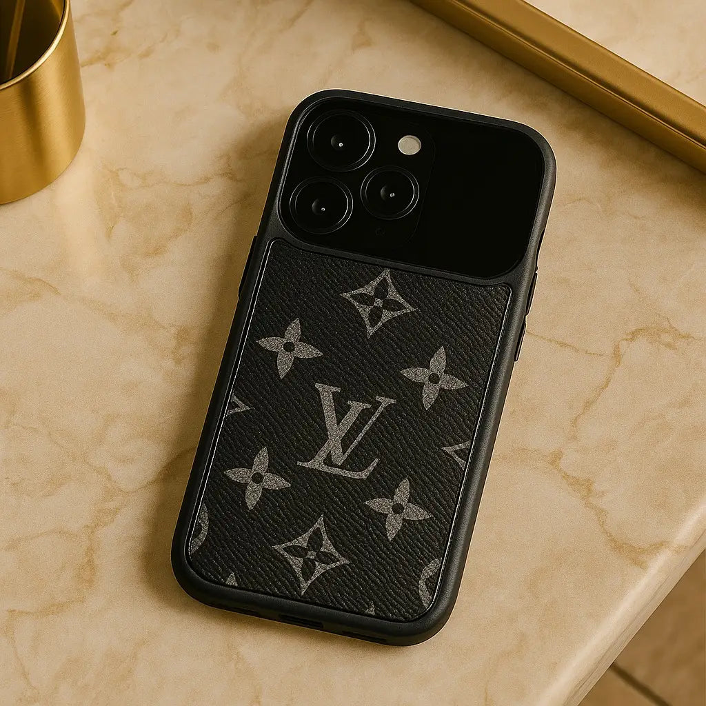 Luxe Louis Vuitton Leather Case For iPhone 12-18 Pro & Pro Max