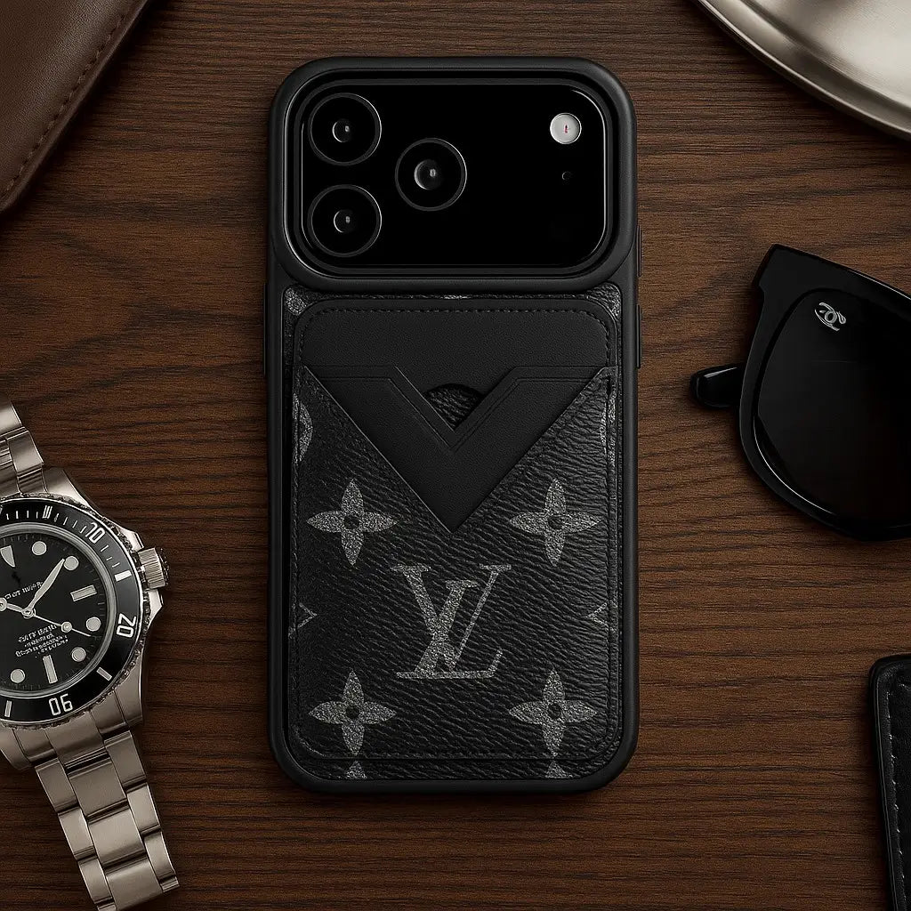 Luxe Louis Vuitton Leather Case For iPhone 12-18 Pro & Pro Max