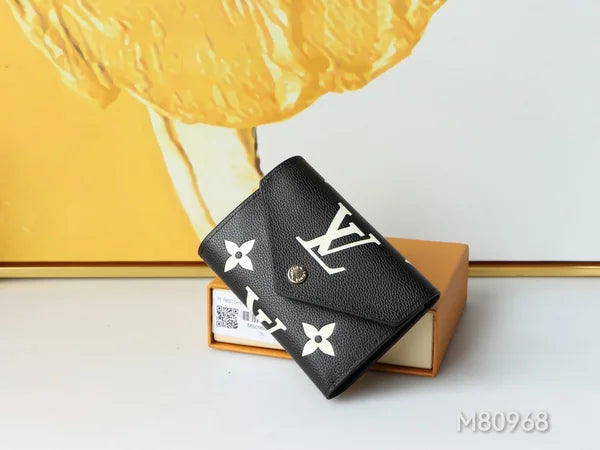 Luxury Brand Wallet Black Monogram Card Holder