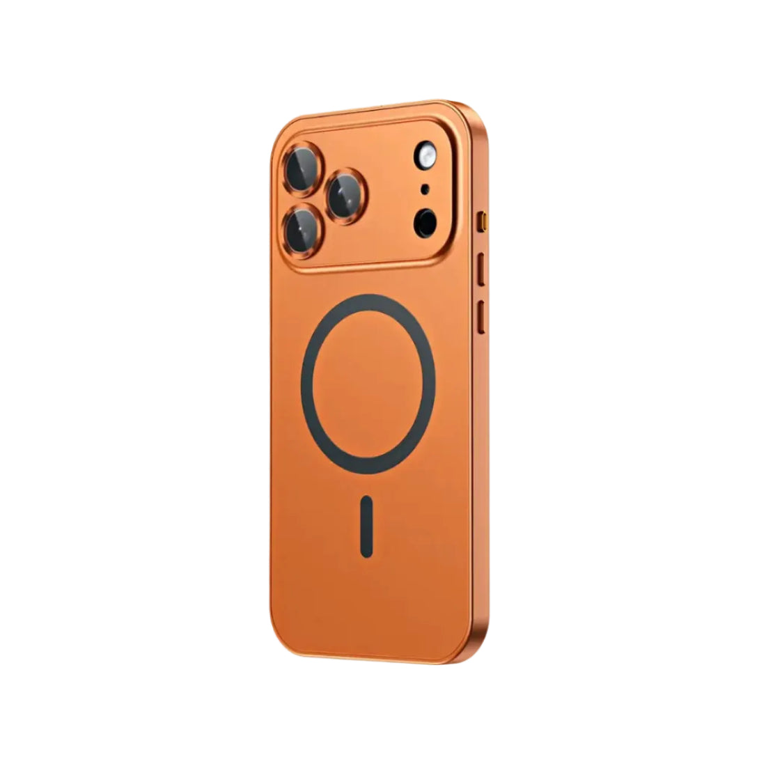 Luxurious Aluminium Magnetic Case Lens Glass Protective For iPhone 12-18 Pro & Pro Max