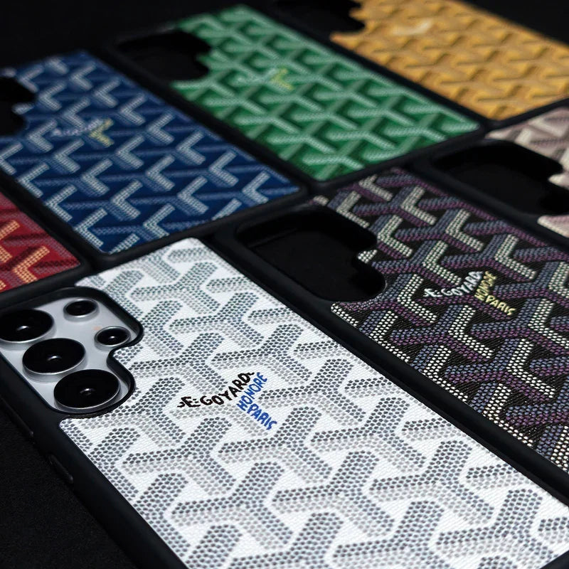 Premium Blue GYD-Style Pattern with Magsafe Option for Samsung S22-S26 Series