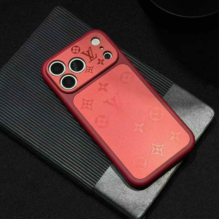 Frosted Lens-Protect Monogram Case for iPhone 16-18 Pro & Pro Max