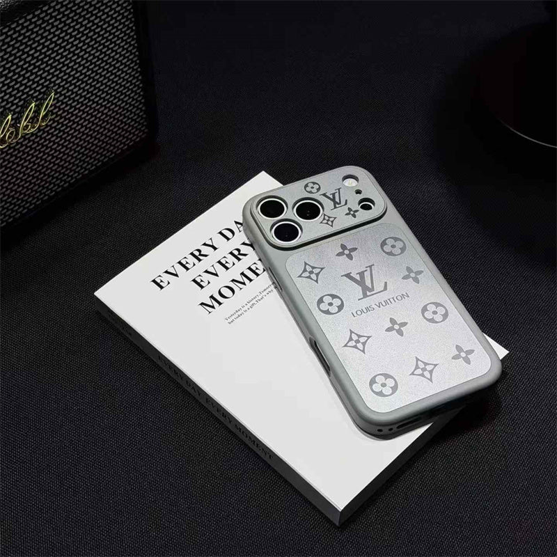 Frosted Lens-Protect Monogram Case for iPhone 16-18 Pro & Pro Max