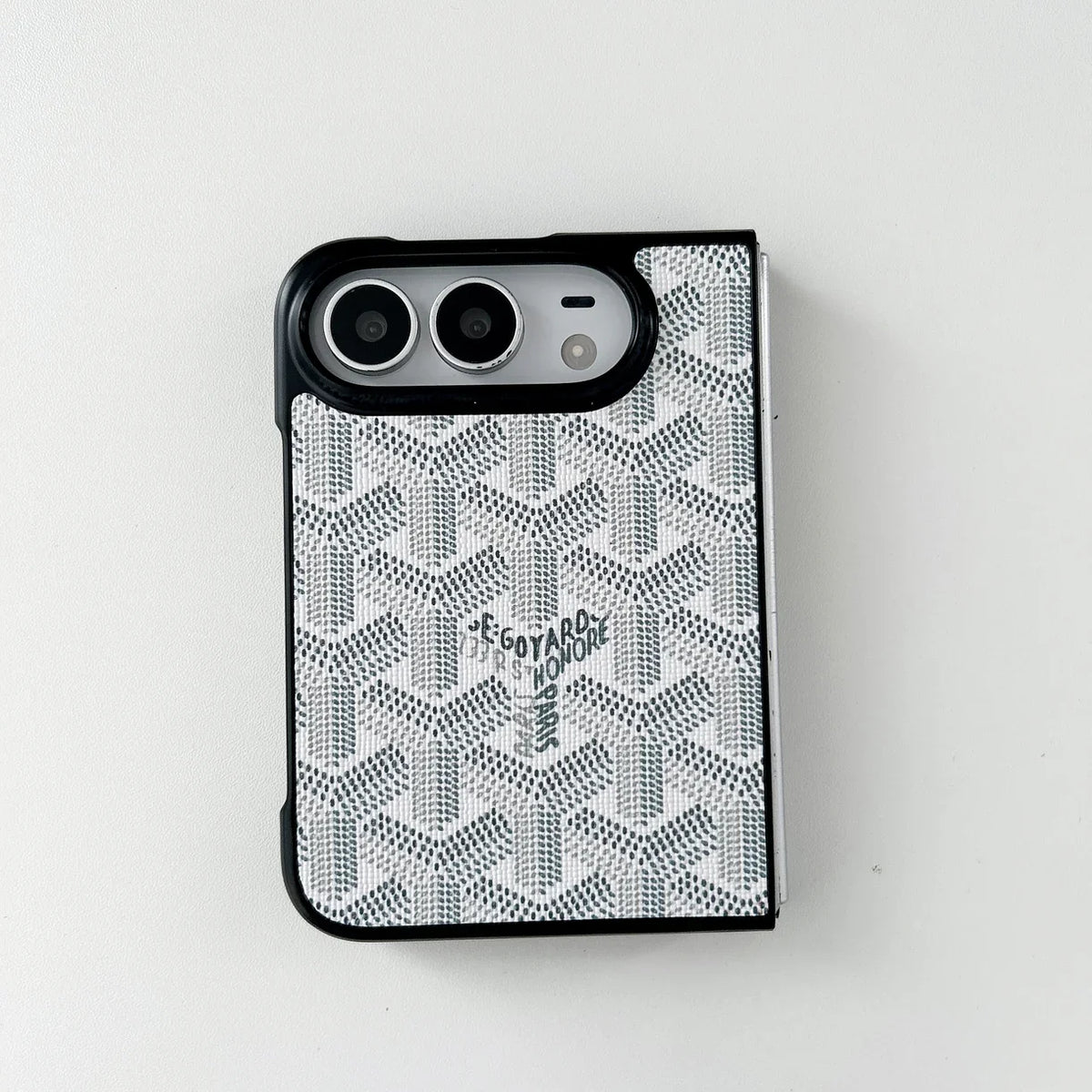 Luxury GYD Monogram Foldable Case for iPhone Duo