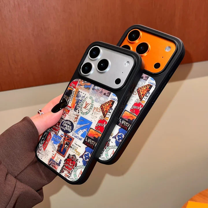 Vintage Travel Collage Luxury Case for iPhone 14-18 Pro & Pro Max