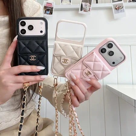 Luxury Leather Crossbody Wallet Case for iPhone 13-18 Pro & Pro Max