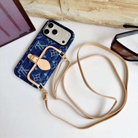 Luxury LV Monogram Case With Strap for iPhone 12-18 Pro & Pro Max