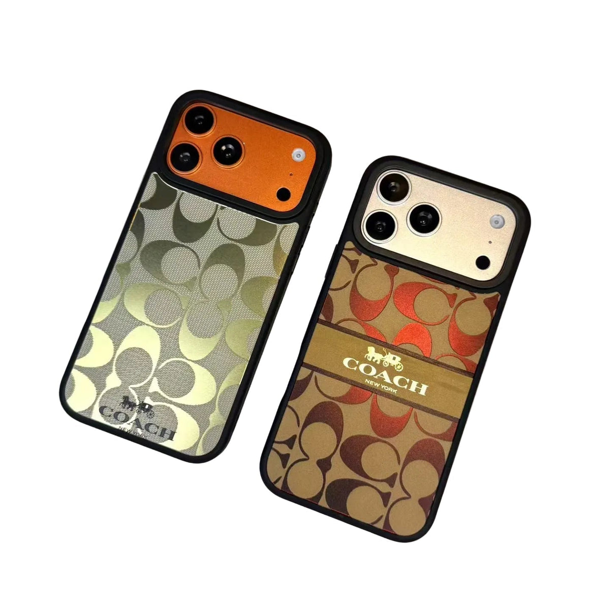 Classic Signature Monogram Fabric Case for iPhone 14-18 Pro & Pro Max