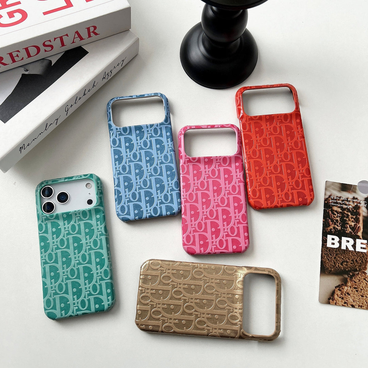 Lux Leather Dior Phone Case For iPhone 12-18 Pro & Pro Max