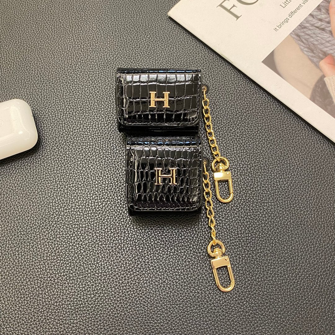 Luxury Hermes Leather AirPods Protective Case