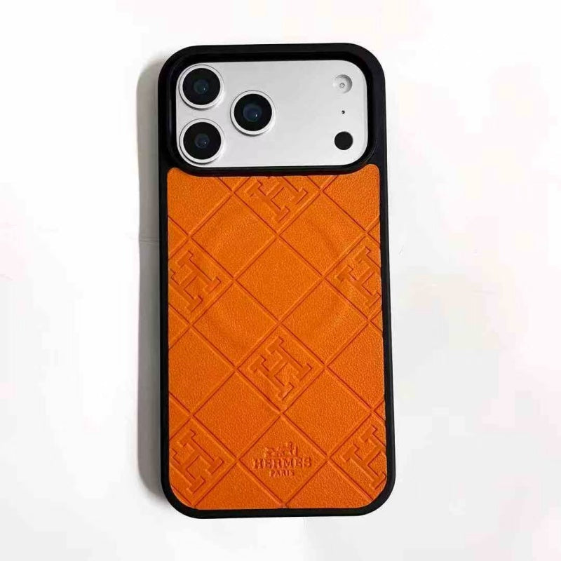 HRM MagSafe Quilted Leather Phone Case for iPhone 12-18 Pro & Pro Max