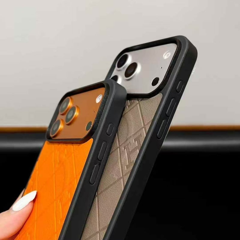 HRM MagSafe Quilted Leather Phone Case for iPhone 12-18 Pro & Pro Max