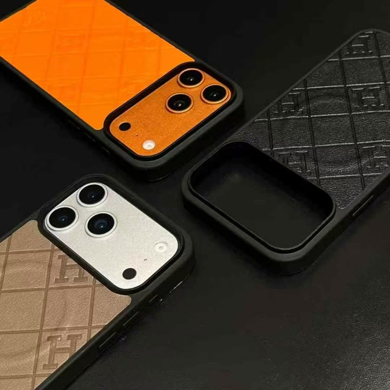 HRM MagSafe Quilted Leather Phone Case for iPhone 12-18 Pro & Pro Max