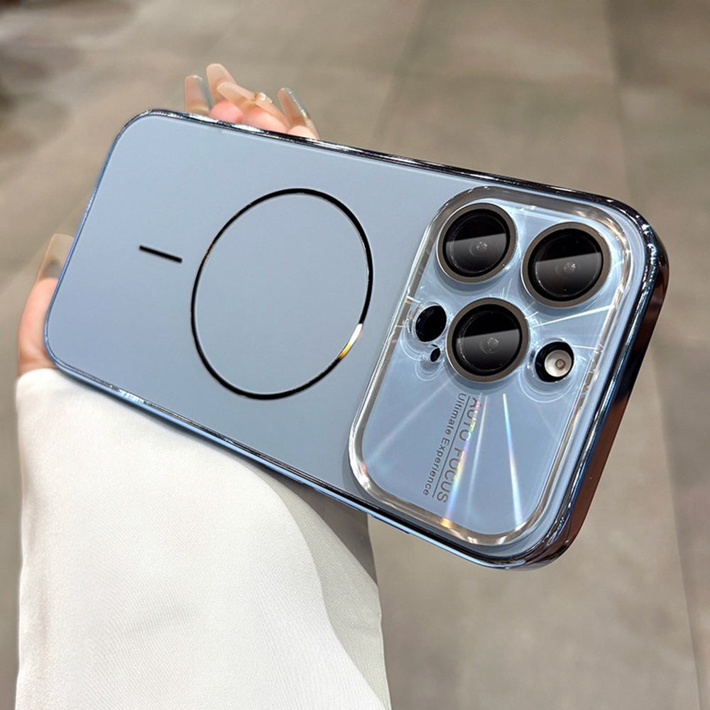 Glass Camera Lens Shell Case for iPhone 12-18 Series