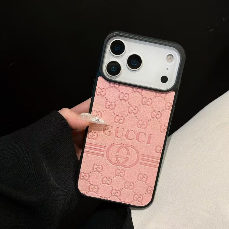 Gucci-Inspired GG Monogram Phone Case for iPhone 12-18 Pro & Pro Max
