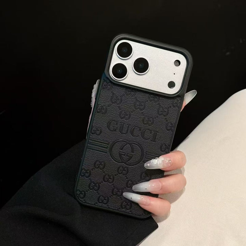 Gucci-Inspired GG Monogram Phone Case for iPhone 12-18 Pro & Pro Max