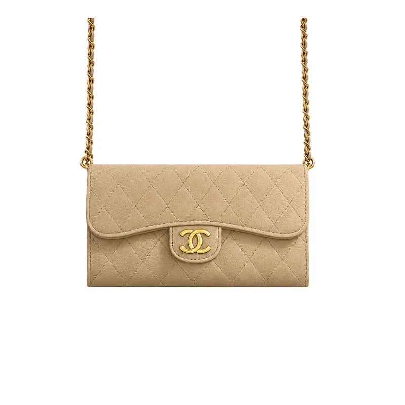 Luxury Leather Chanel Crossbody Phone Bag