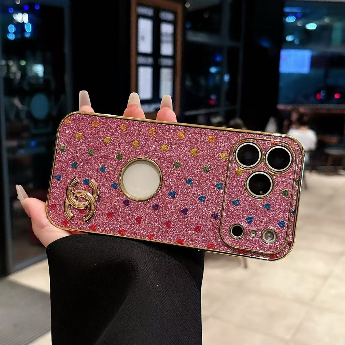Luxury Chanel Phone Case for iPhone 12-18 Pro & Pro Max