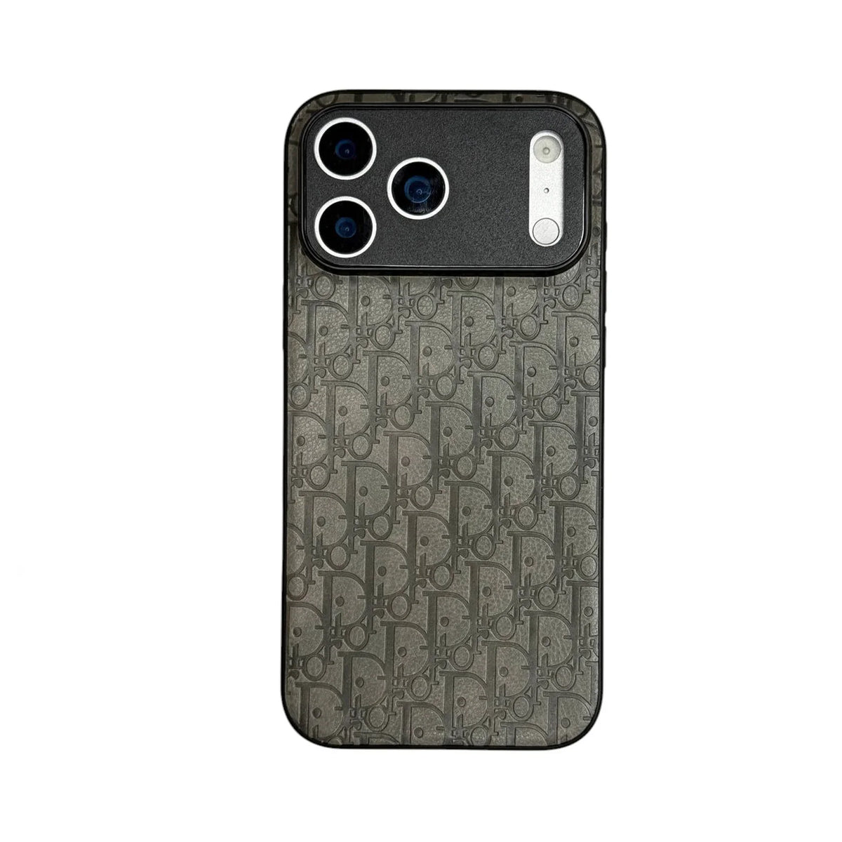 Dior Oblique Embossed Leather Case for iPhone 12-18 Pro & Pro Max